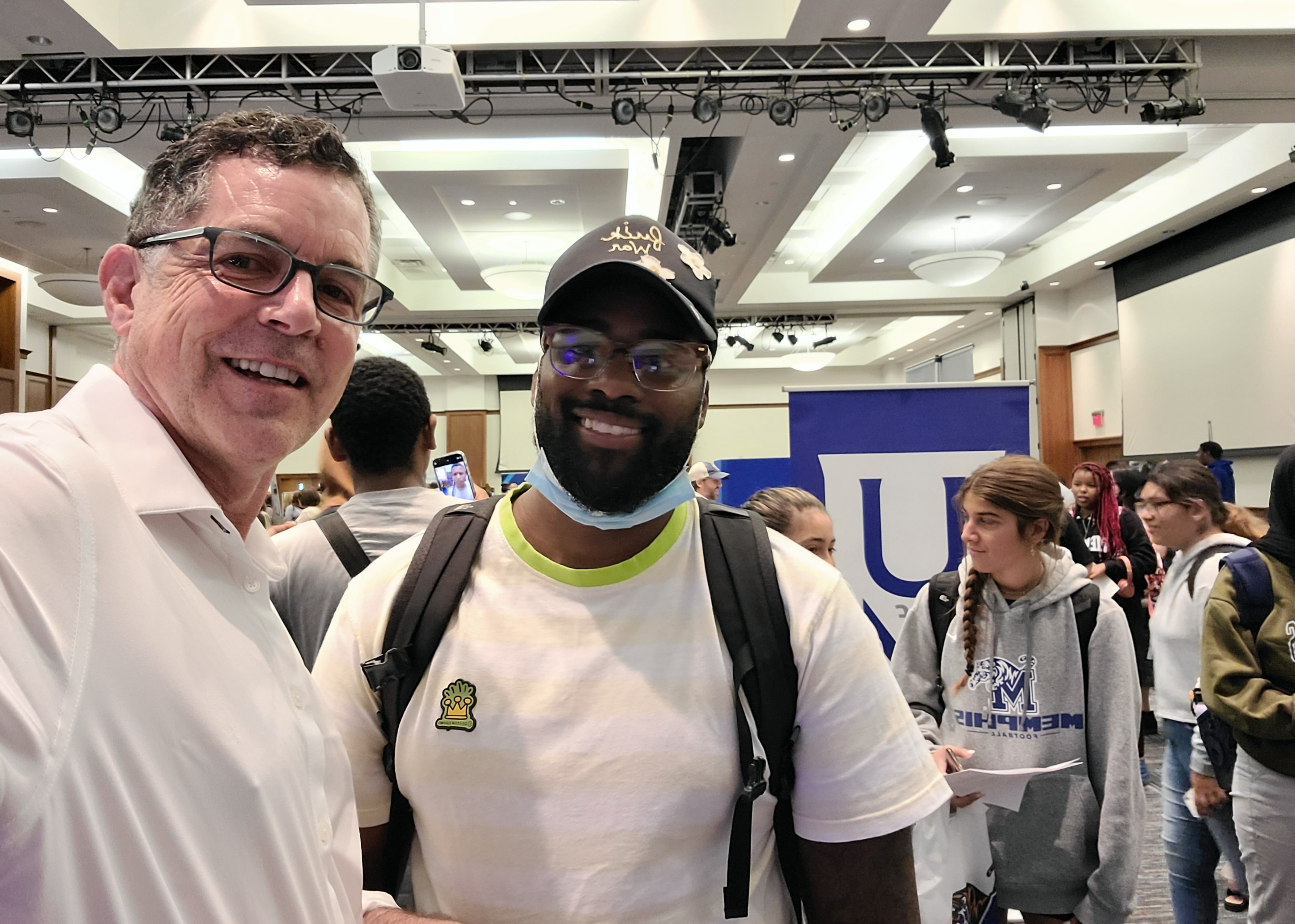 Dr. Kraiger shares smiles with PathwayU user Brandon